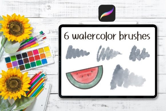 Download Watercolor Brushes for Procreate - Watercolor brushes Collection