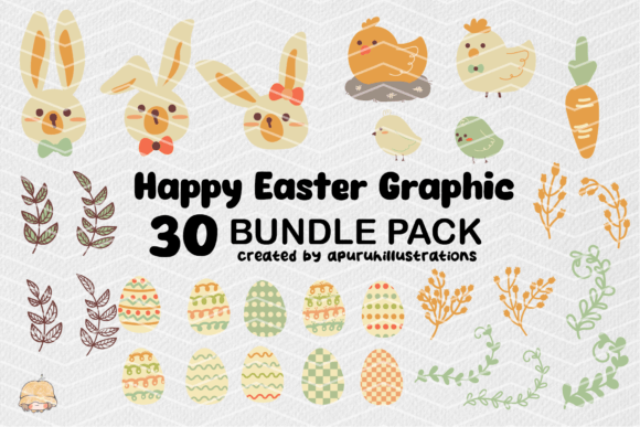 Download Happy Easter Boho Graphics Clipart - Boho graphics Collection