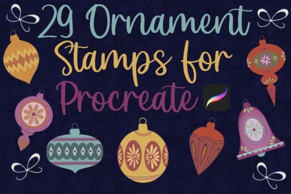 Download 29 Ornament Stamps for Procreate - Ornament stamps Collection