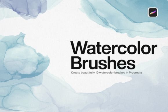 Download 10 Watercolor Brushes Procreate - Watercolor brushes Collection