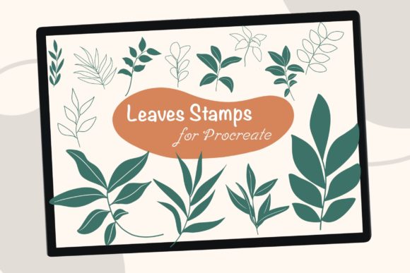 Download Leaves Procreate Brush Stamps - Leaves procreate Collection